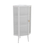 3-Tiers Coner Cabinet With Glass Door