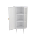 3-Tiers Coner Cabinet With Glass Door