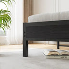 Queen Size Platform Bed Frame with Storage Headboard Charging Station and USB Ports Easy Assembly
