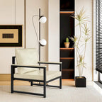 Mieres Single Lazy Boy Sofa Chair, Simple Modern Sofa Chair with Armrests for Living Room, Office, Bedroom, Beige/Khaki