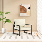 Mieres Single Lazy Boy Sofa Chair, Simple Modern Sofa Chair with Armrests for Living Room, Office, Bedroom, Beige/Khaki