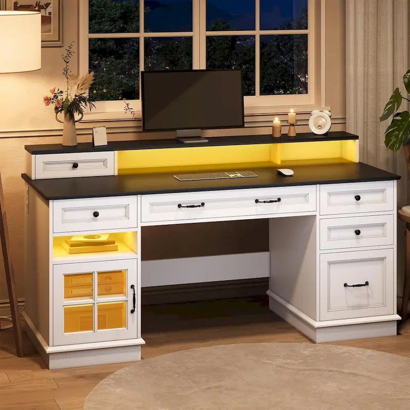 Executive Desk Drawers Home Office Desk Storage Cabinet