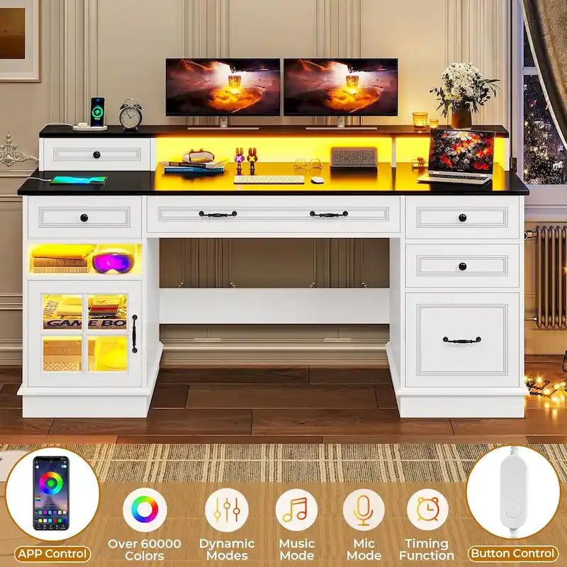 Executive Desk Drawers Home Office Desk Storage Cabinet