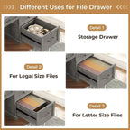 Executive Desk Drawers Home Office Desk Storage Cabinet