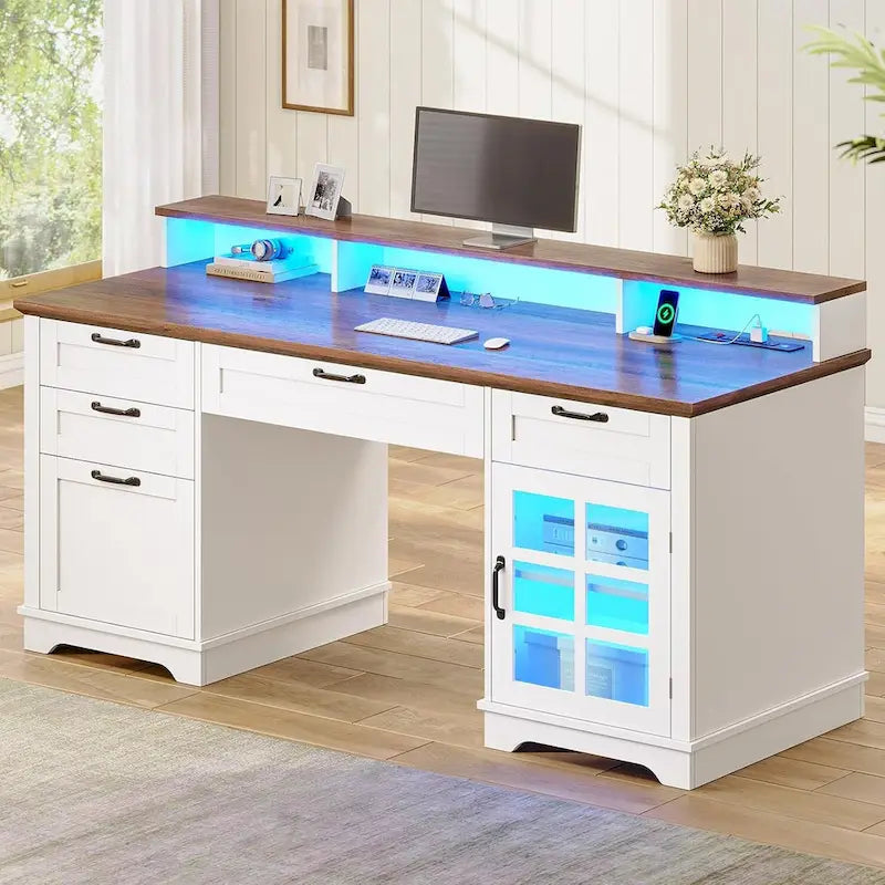 Executive Desk Drawers Home Office Desk Storage Cabinet