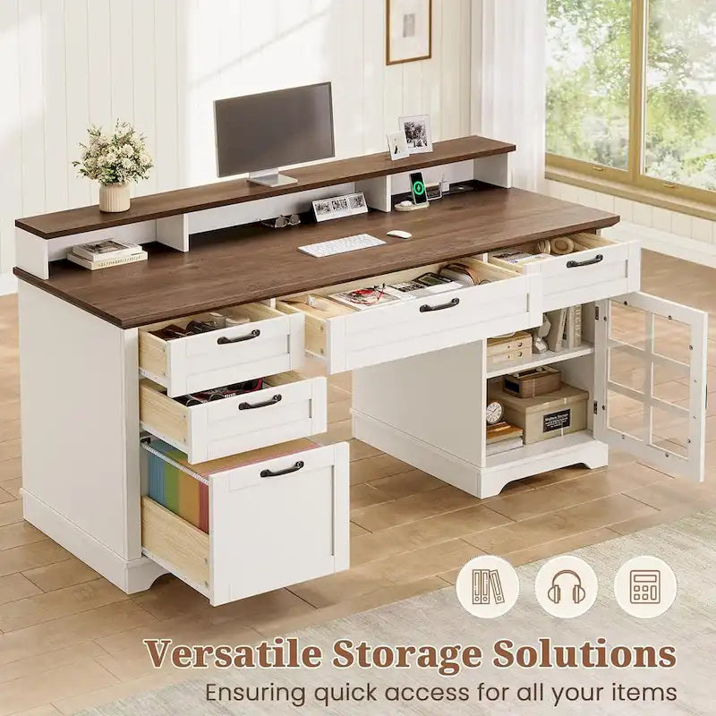 Executive Desk Drawers Home Office Desk Storage Cabinet