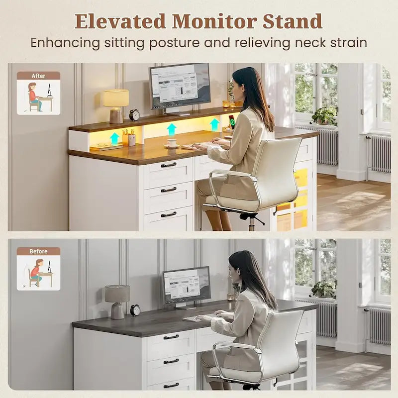 Executive Desk Drawers Home Office Desk Storage Cabinet