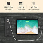 Moasis 47 Wine Bar Cabinet with Power Outlets and LED Lights Industrial Coffee Bar Cabinets - 47.2L x 15.7W x 33.4H