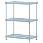 Design Ideas MeshWorks 3 Tier Full-Size Metal Storage Shelving Unit Rack, White - 12