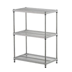 Design Ideas MeshWorks 3 Tier Full-Size Metal Storage Shelving Unit Rack, White - 12