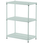 Design Ideas MeshWorks 3 Tier Full-Size Metal Storage Shelving Unit Rack, White - 12