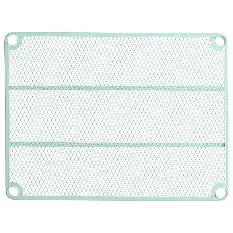 Design Ideas MeshWorks 3 Tier Full-Size Metal Storage Shelving Unit Rack, White - 12