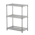 Design Ideas MeshWorks 3 Tier Full-Size Metal Storage Shelving Unit Rack, White - 12