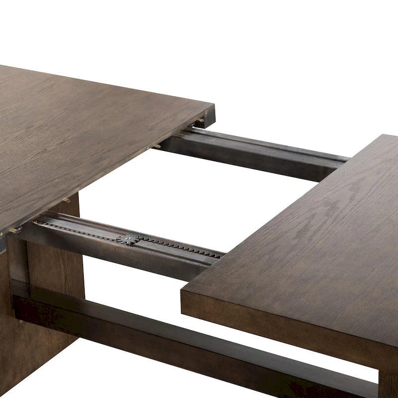 Furniture of America Liora Modern Solid Wood 7-Piece Expandable Dining Table Set