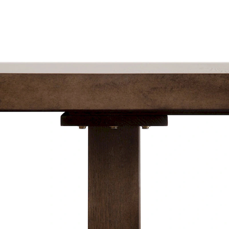 Furniture of America Liora Modern Solid Wood 7-Piece Expandable Dining Table Set