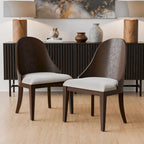 Furniture of America Liora Modern Solid Wood 7-Piece Expandable Dining Table Set