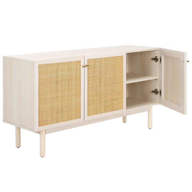 SAFAVIEH Home Aino 3 Door Sideboard/Media Stand - 54Wx19Dx30H
