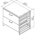 Lateral File Cabinet in Rustic Grey