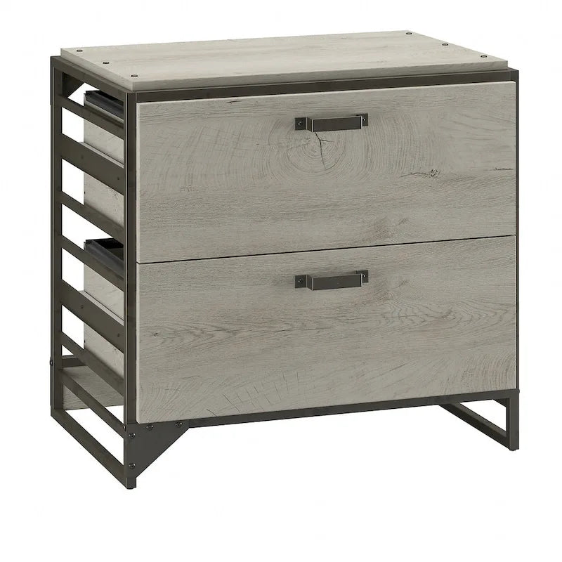 Lateral File Cabinet in Rustic Grey