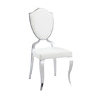 Somette Lexie White Shield Back Dining Chair (Set of 2)