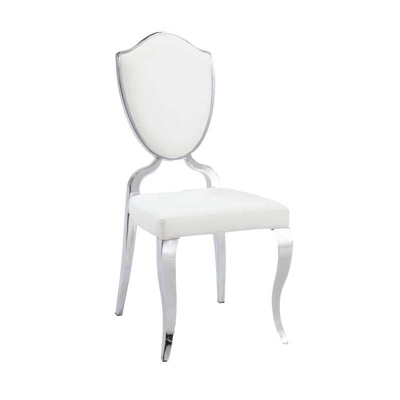 Somette Lexie White Shield Back Dining Chair (Set of 2)