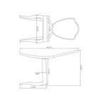 Somette Lexie White Shield Back Dining Chair (Set of 2)